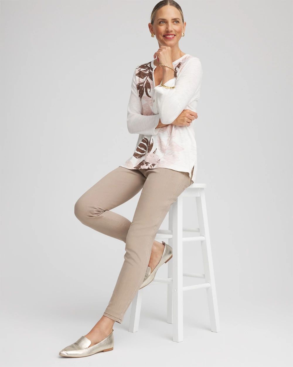 Pull-On Slim-Fit Ankle Jeggings