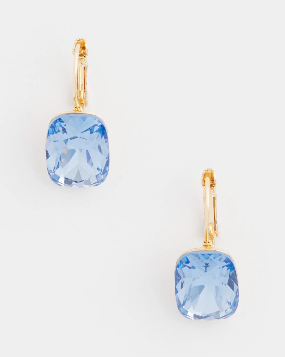 No Droop™ Blue Drop Earrings