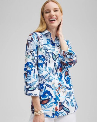 No Iron™ Stretch Cool Floral Shirt