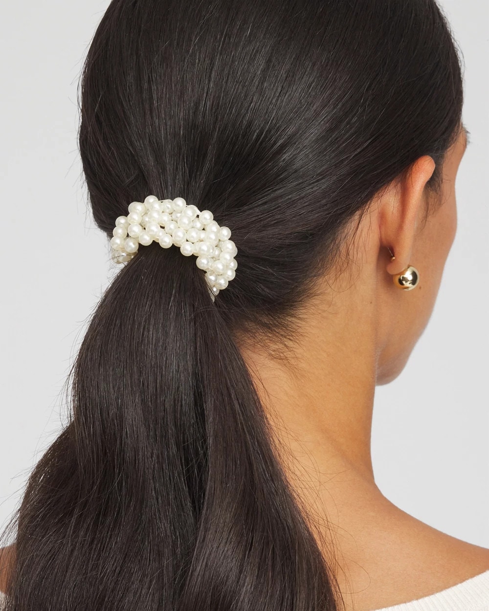 Faux Pearl Ponytail Hair Elastic