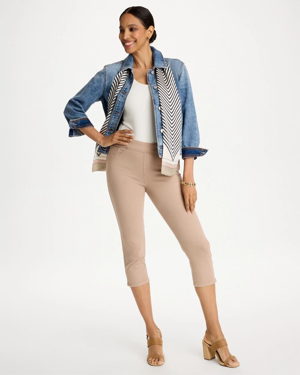 Pull-On Capri Jeans