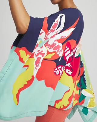 Floral Poncho
