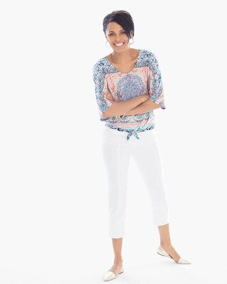 Tie-Front Tribal Crochet Top