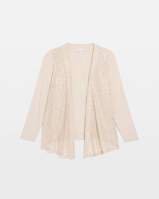 Knit Sequin Cardigan click to view larger image.