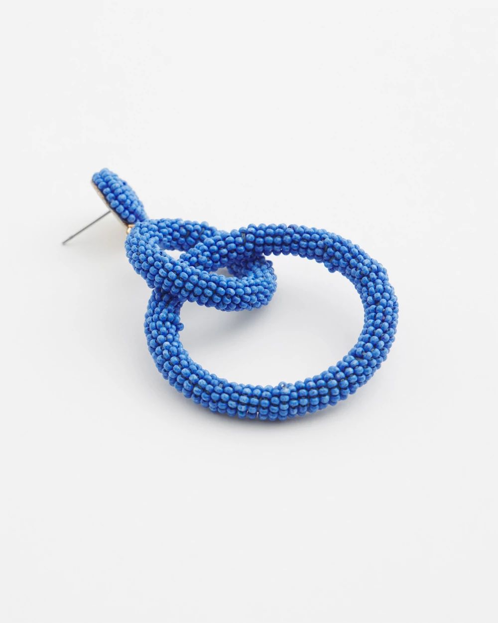 No Droop™ Blue Sead Bead Earrings