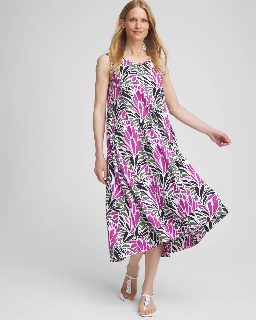 Zenergy® UPF Floral Sleeveless Dress