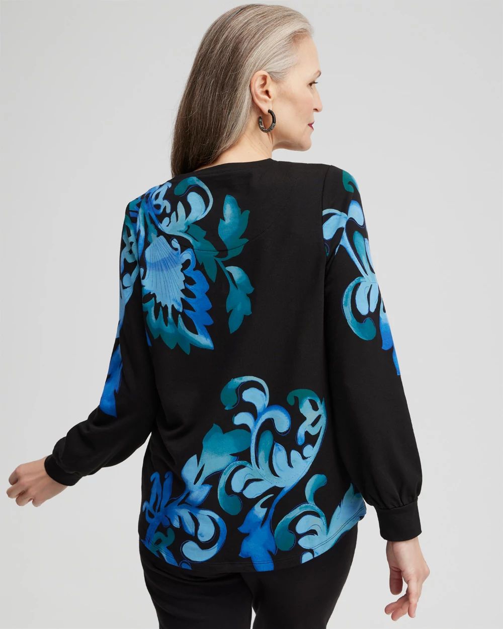 Zenergy® Scroll Print Sweatshirt