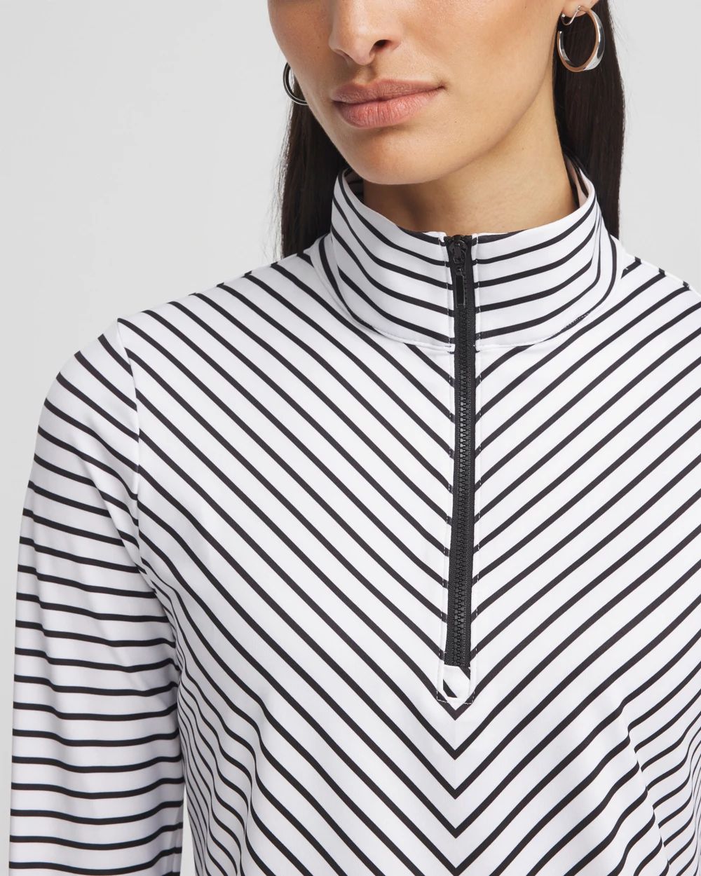 Zenergy® UPF Stripe Long Sleeve Top