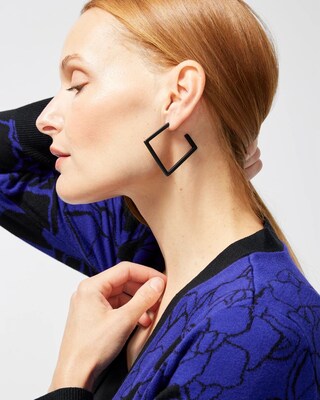 Modern Black Hoops
