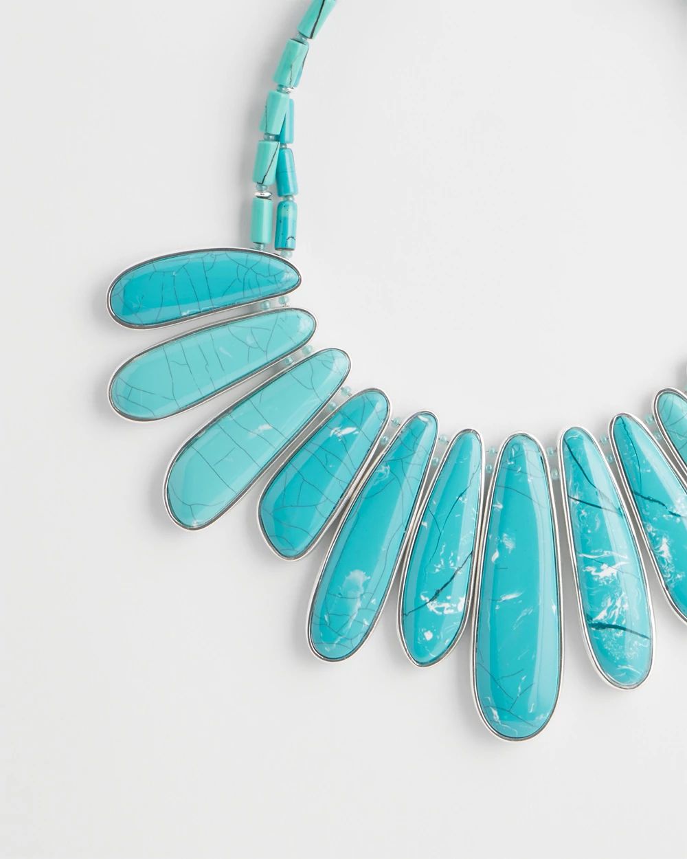 Turquoise Blue Statement Necklace