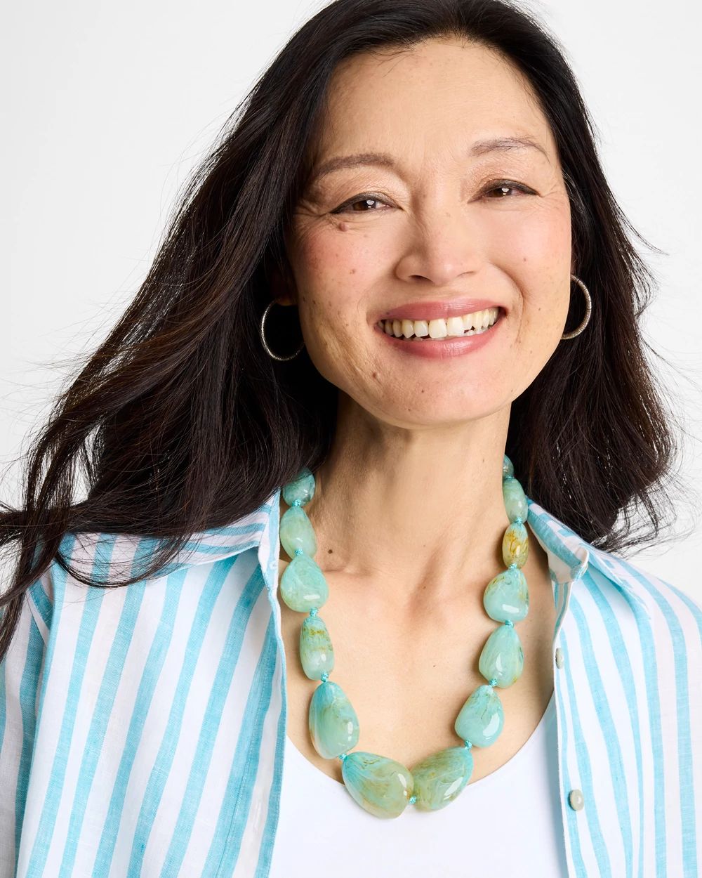 Ocean Resin Beaded Necklace