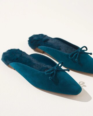 Suede Ballet Slides