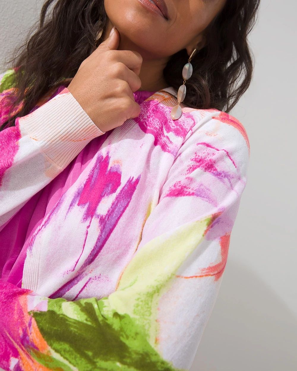 Summer Romance Floral Ottoman Cardigan