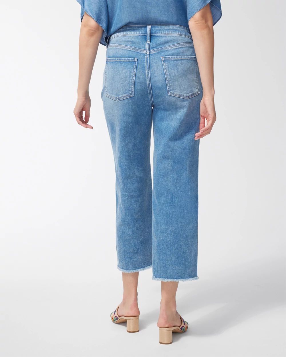 High Rise Straight Crops