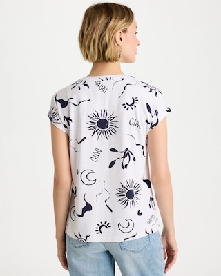 La Playa Refined Button Tee click to view larger image.