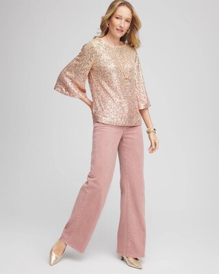 Ombré Sequin Tee click to view larger image.