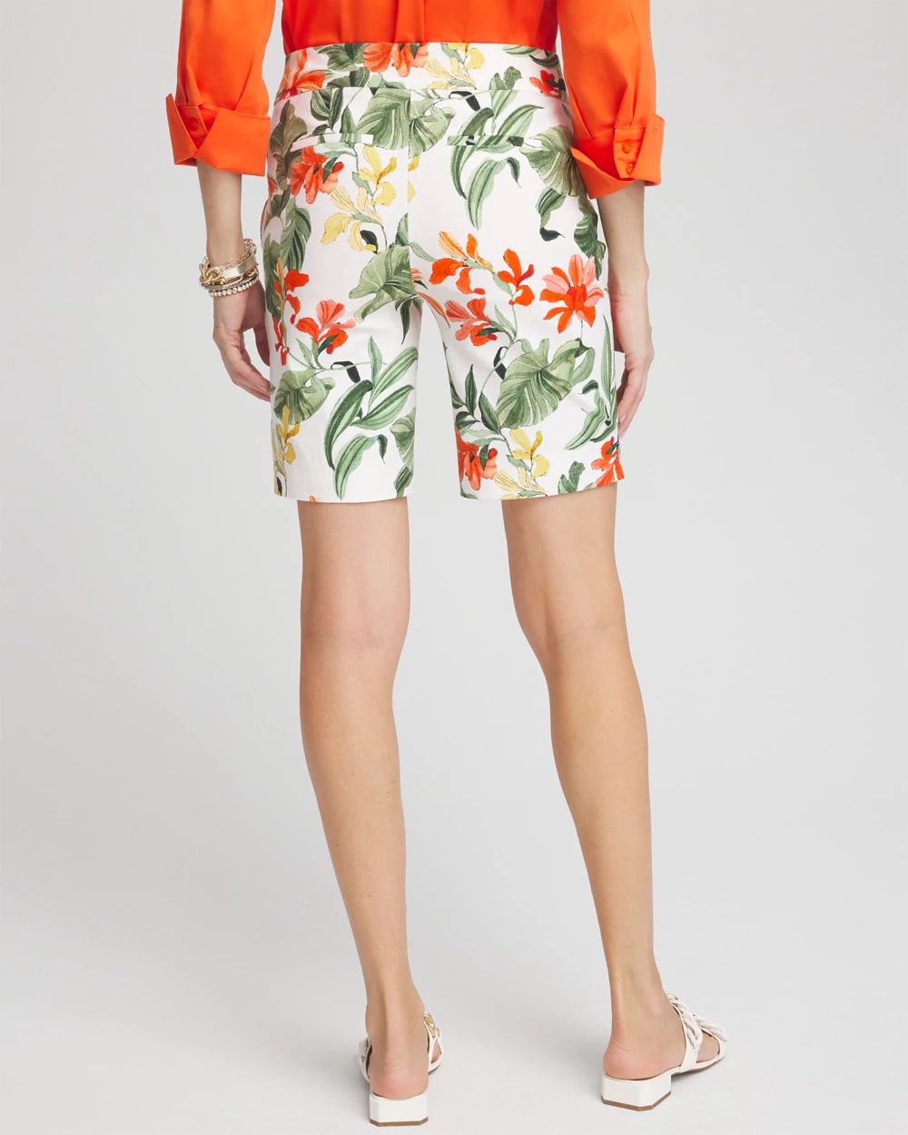 Brigitte 7" Orchid Print Shorts
