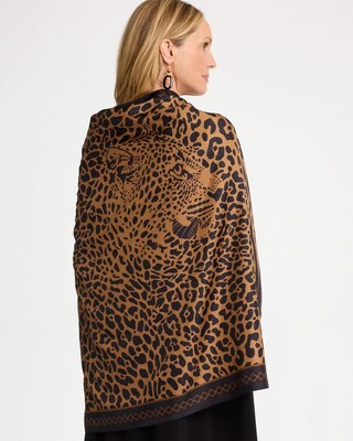 Animal Print Square Scarf click to view larger image.