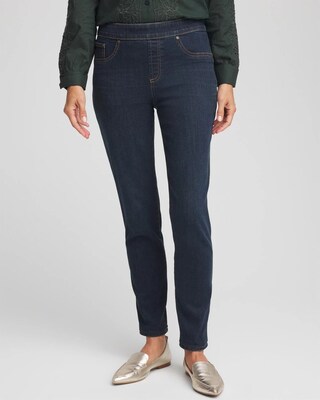 Pull-On Slim-Fit Ankle Jeggings click to view larger image.