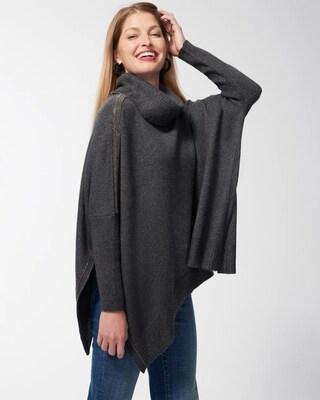 Ball Chain Knit Poncho