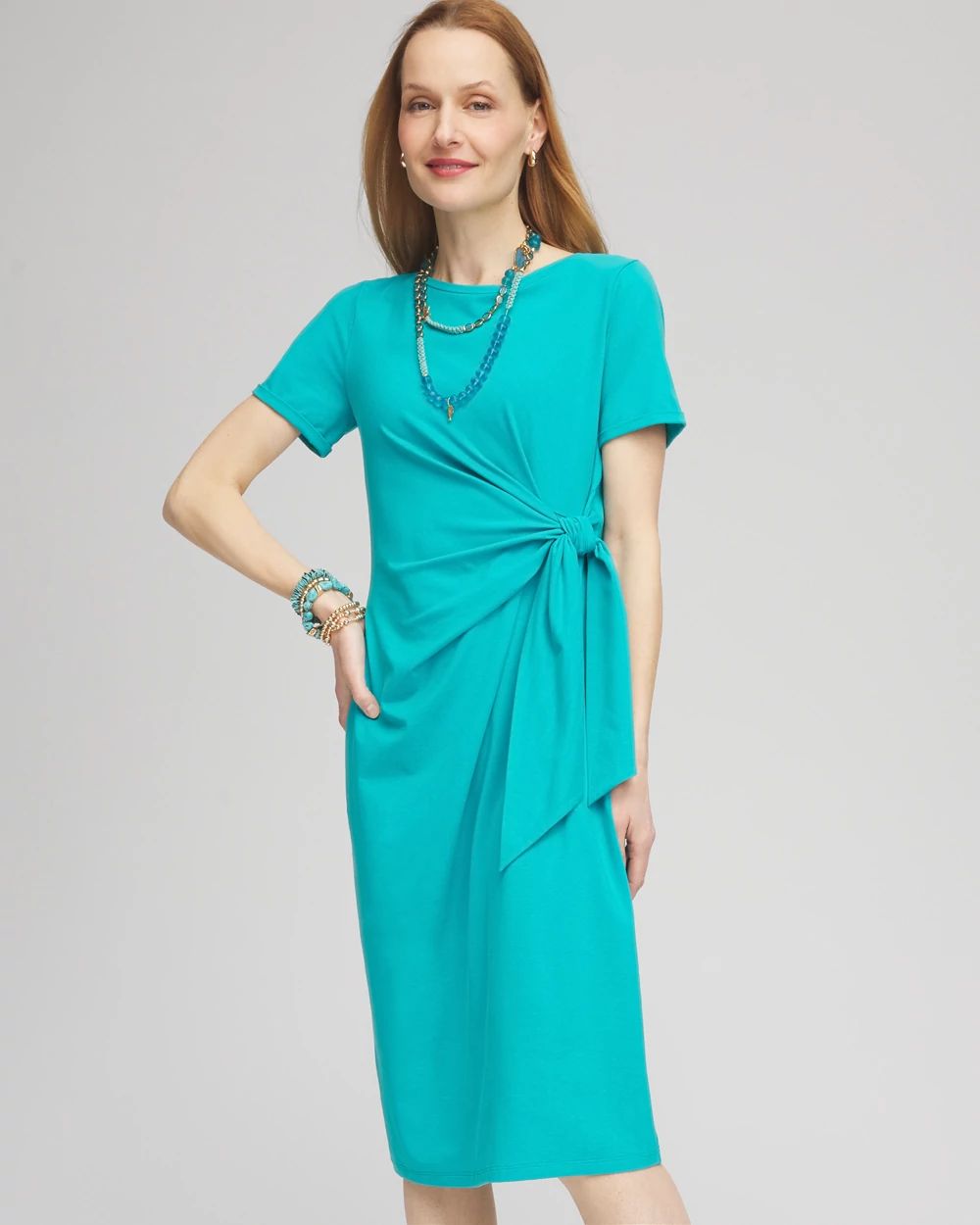 Twist Tie-Front Dress
