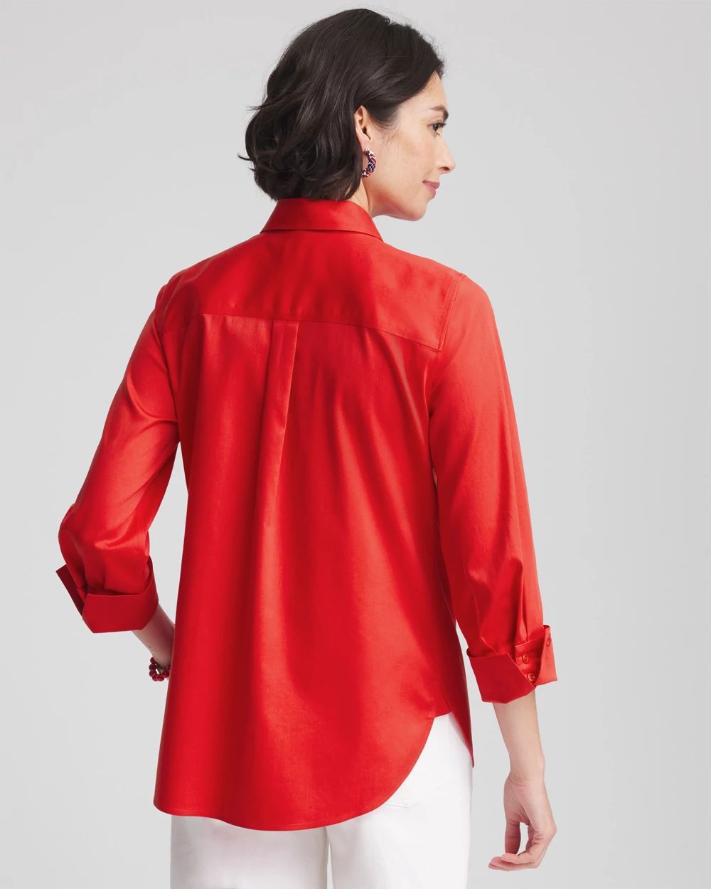 No Iron™ 3/4 Sleeve Stretch Shirt