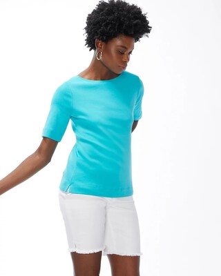 Pima Elbow Sleeve Tee