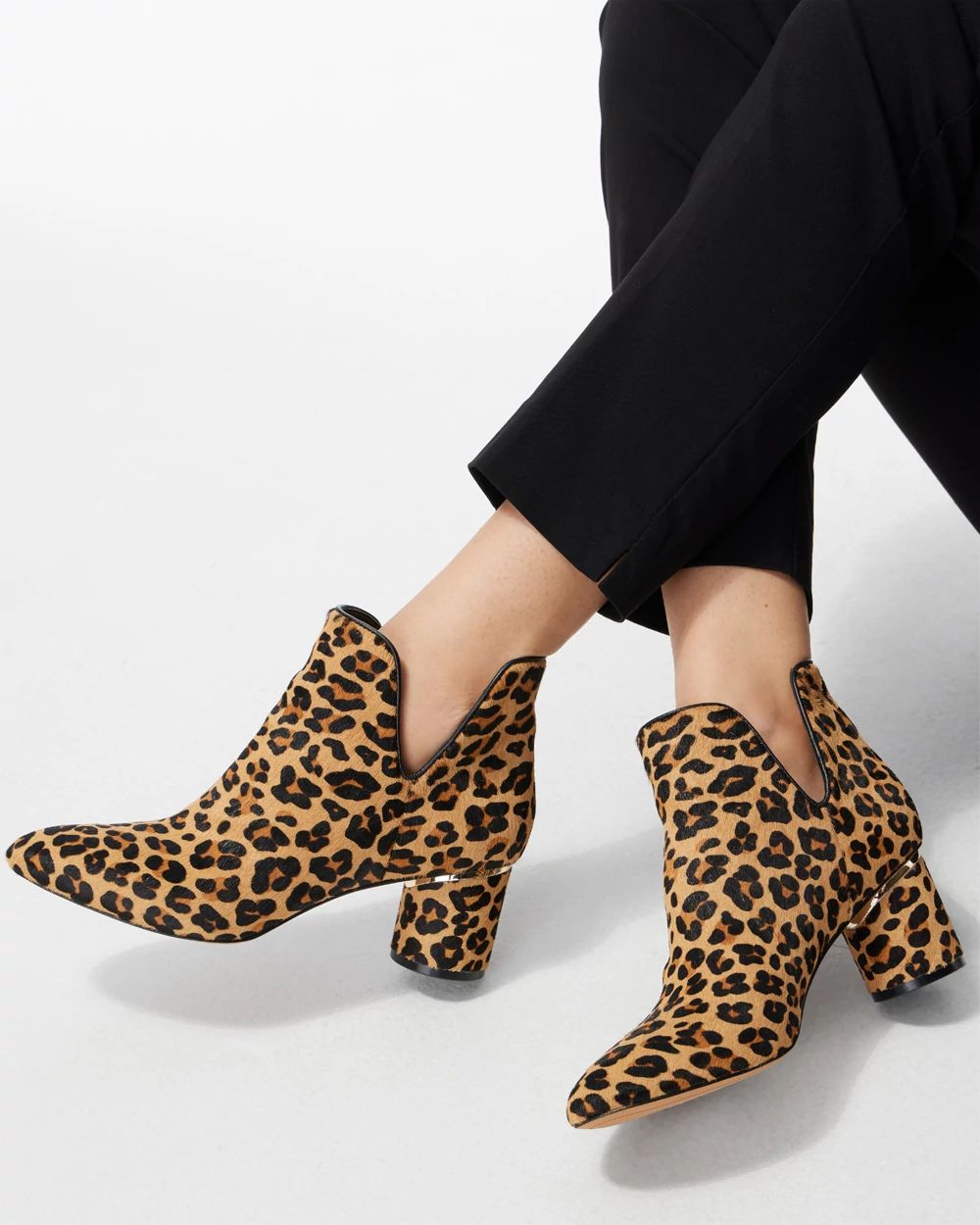 Animal Print Haircalf Boots