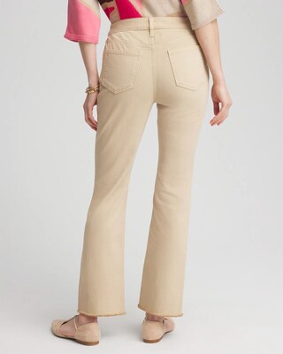 Girlfriend Fray Hem Kick Flare Jeans click to view larger image.