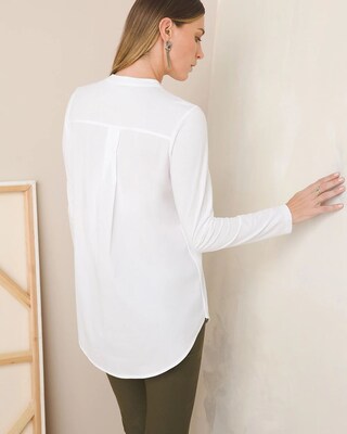 Knit Poplin Tunic