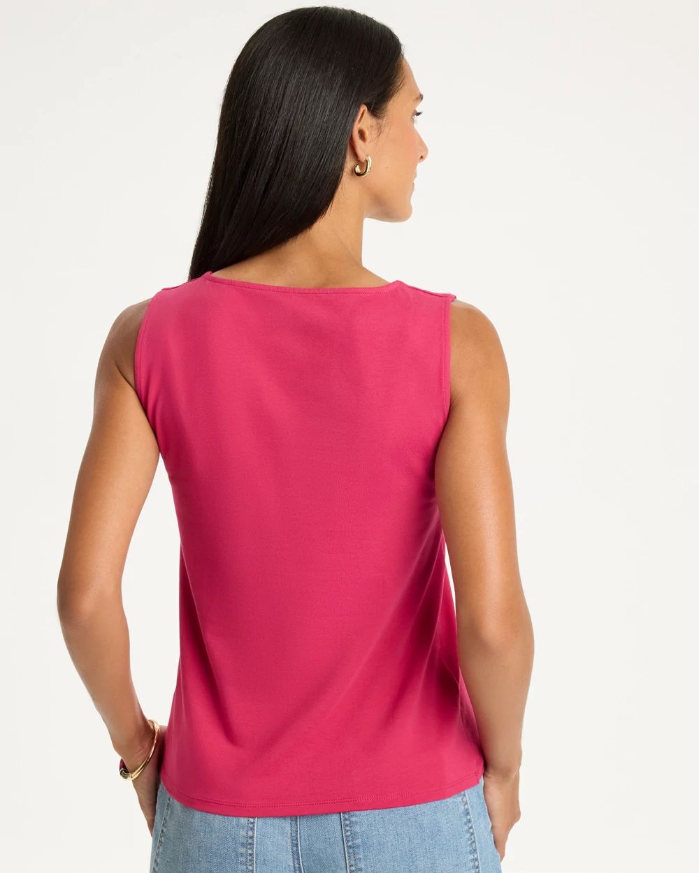 Contour Cotton™ Square Neck Tank click to view larger image.