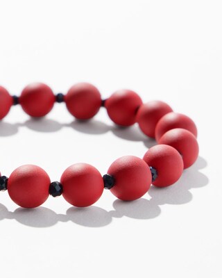 Matte Red Hero Stretch Bracelet