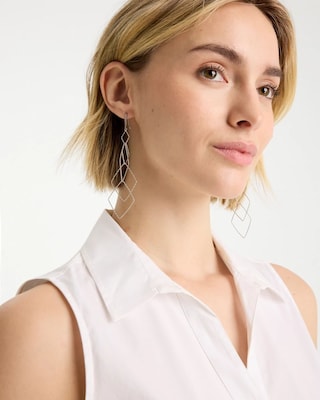 Geo Linear Drop Earrings click to view larger image.
