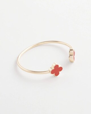 Orange Flex Bangle Bracelet