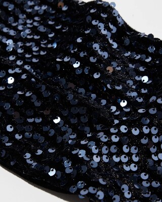 Velvet Sequin Skinny Scarf