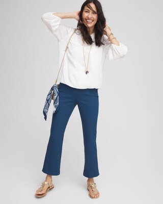 Juliet Jacquard Kick Flare Pants click to view larger image.