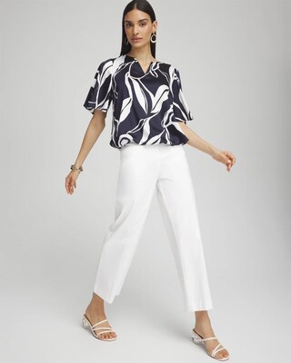 Satin Bubble Hem Blouse