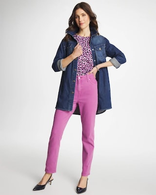 Girlfriend Slim Ankle Jeans click to view larger image.