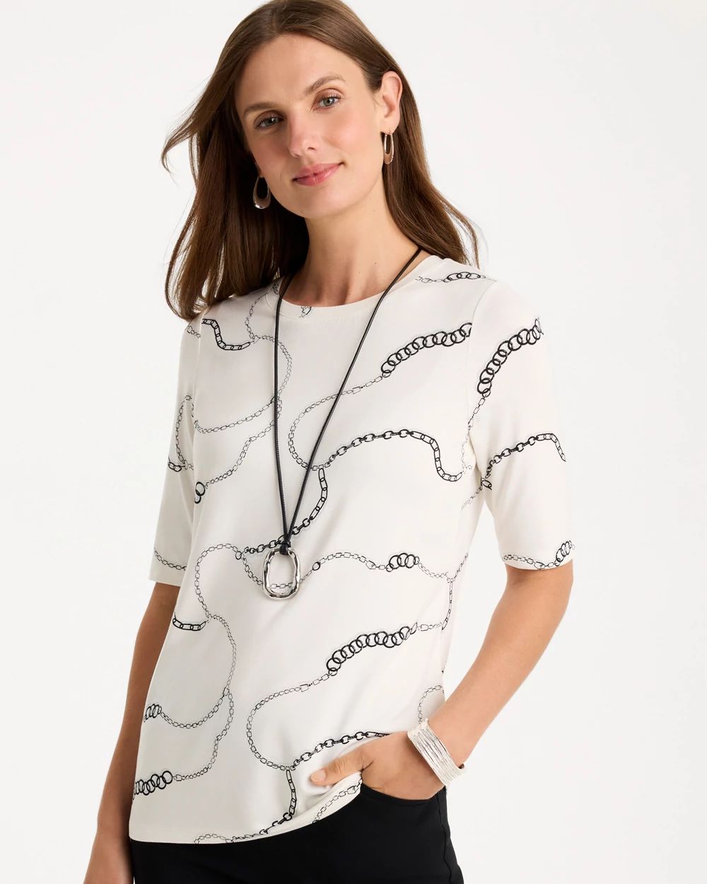 Touch of Cool™ Elbow Sleeve Tee