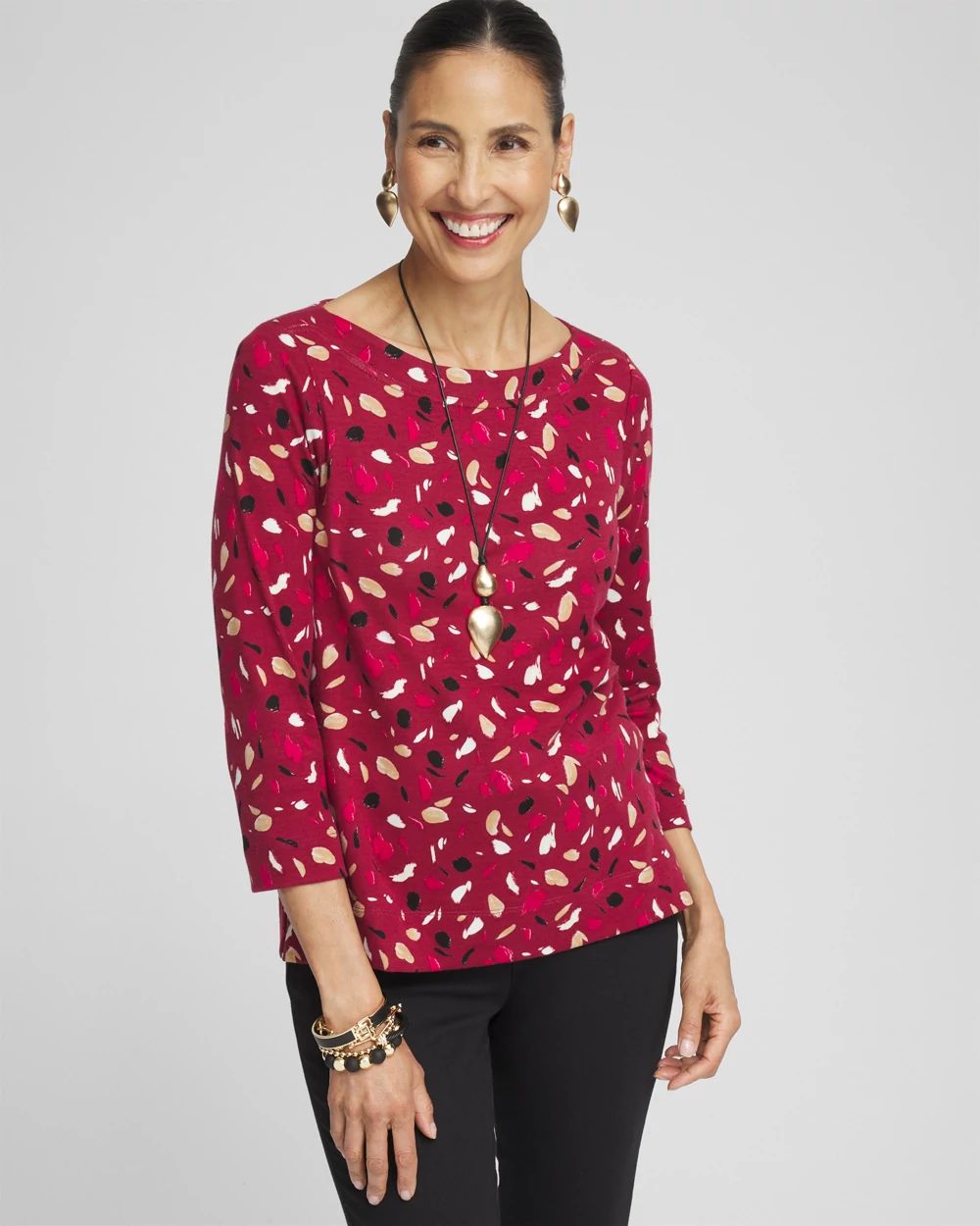 Spots 3/4 Sleeve Tee