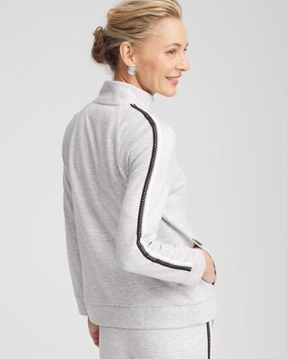 Zenergy® Double-Knit Lattice Trim Jacket click to view larger image.