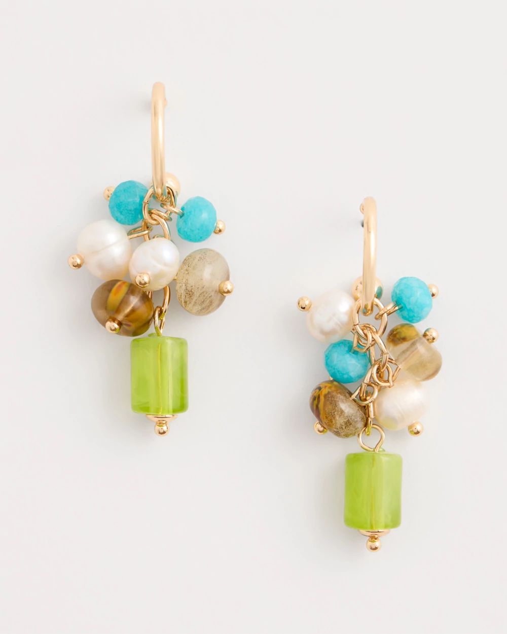 Multi-Colored Cluster Earrings