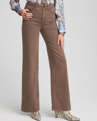 So Slimming® High Rise Wide Leg Jeans