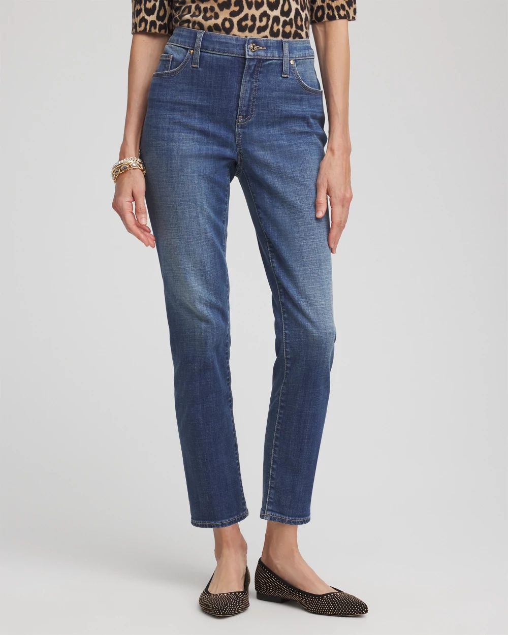 Girlfriend Slim Cropped Jeans