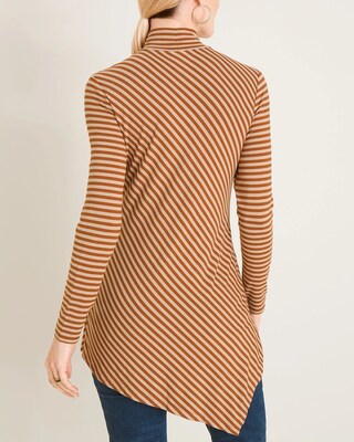 Mock-Neck Asymmetrical-Hem Top
