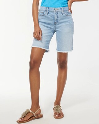 Girlfriend 7" Fray Hem Shorts