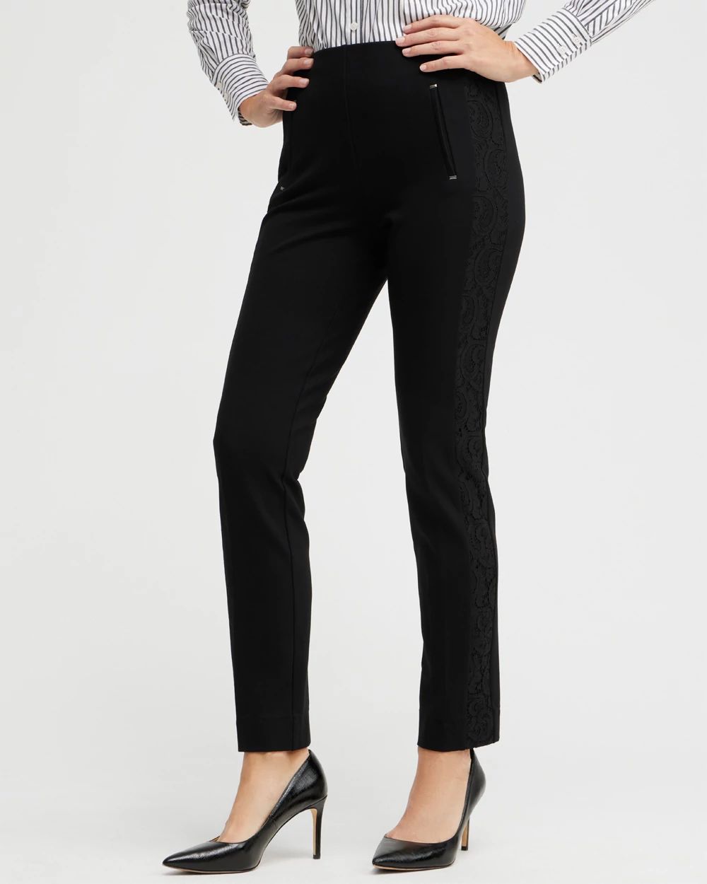 Juliet Lace Seam Ankle Pants