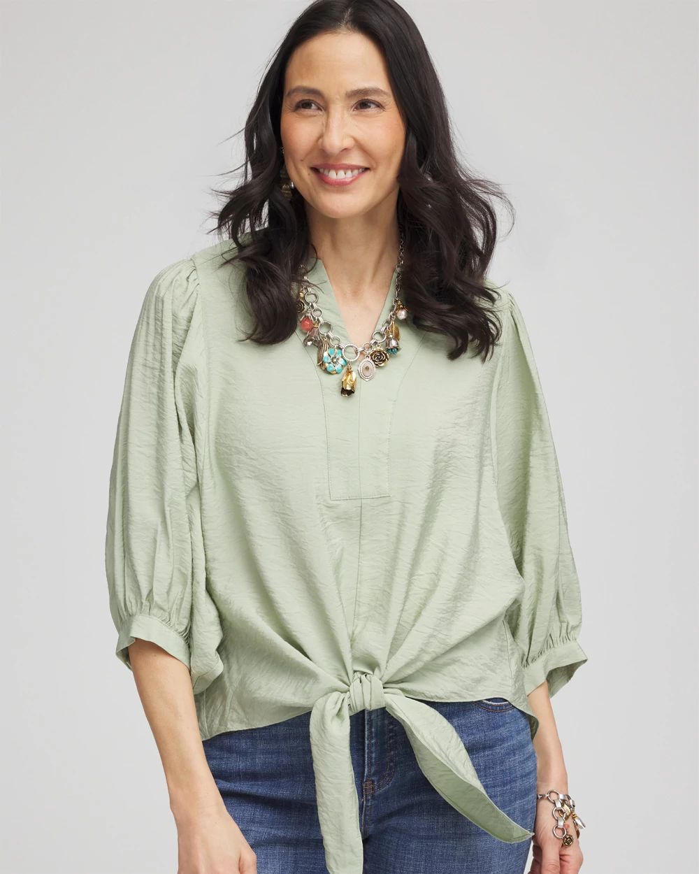 Tie-Front Blouse