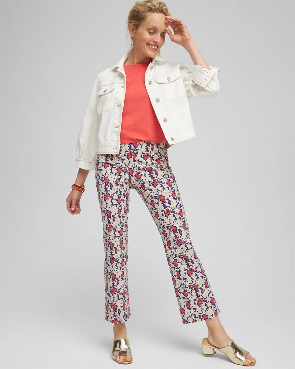 Juliet Floral Kick Flare Pants