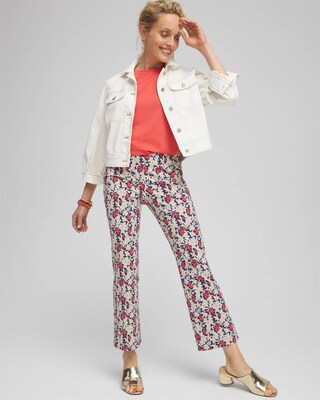 Juliet Floral Kick Flare Pants click to view larger image.